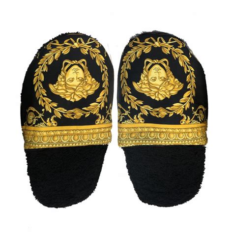 versace slippers gold|versace slippers for sale.